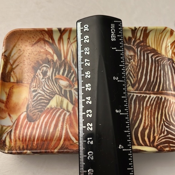 Set of 6 RDE Imports Zebra Trays Melamine Made in Italy - Picture 8 of 8